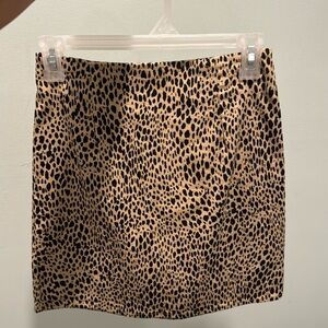 Cheetah mini skirt